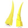 Generic Corno Casco Accessori Cappello di Sicurezza Decorazione Corni per Bike Ski | Apparecchio acustico elettrico decorativo moderno accattivante per la guida notturna in bicicletta