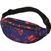 Generic kaGeneric267.13 - Marsupio sportivo da corsa da uomo e da donna, borsa per cellulare, borsa messenger casual per attività all'aperto, stampa aderente, leggings a portafoglio da donna, a vita alta