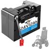 SSCYHT Batteria litio 24V 12Ah 15Ah 18Ah 20Ah sedia a rotelle elettrica | BMS integrato, caricabatterie 29,4V 2A, connettore Anderson, sostituisce le batterie piombo, resistente, rimovibile