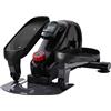 Generic Pedale ginnico mini ellittico con manico portatile e display a LED, resistenza regolabile a 8 marce e carico 120 kg, pedale antiscivolo e design ergonomico, per fitness, esercizio fisico