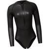 idqwsswt Completo da donna con giacca e pantaloncini da sub, traspirante e | per gli appassionati di immersioni e surf, protezione UV UPF50, top e pantaloni da sub, manica lunga, giacca in neoprene da 2