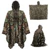 HoveeLuty Ghillie Suit Mantello Termico Mimetico, Abito a Foglia 3D per la Caccia al Tacchino Abiti da Caccia Leggeri per il Tiro Osservare la Fauna Selvatica all'Aperto Uso Quotidiano Foglia per Vestiti