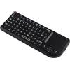 Domary Tastiera Wireless Mini con Ricevitore USB, Puntatore con Touchpad | Tastiera Tascabile Retroilluminata a 69 Tasti, Ricaricabile da 400 MAh, Supporta /Mac/, Connessione RF 2.4G