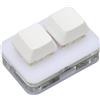 Domary Tastierino Macro 2 Tasti, Mini Tastiera USB C con | Materiale ABS, Macro Programmabile a 34 Bit, Plug and Play per /macOS/PC, Design Desktop Ultra-compatto