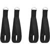 LivGrain Cinghia da yoga in neoprene di cotone, 16 cm, con anello a D | Anelli a D, lunghezza dell'anello regolabile, tessuto esterno in cotone, imbottitura in neoprene, aiuto per lo stretching