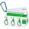 Generic Knots Guide 7 Carte Guida Completa Impermeabile con Moschettone | Supporto per legare la corda per attività all'aperto, trekking, campeggio, pesca, avventura, viaggi, escursioni