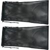 BELLIFFY 2 Pezzi Sacca a Rete Cordino in Nylon Nero per Snorkeling | Interno Capiente, Struttura Leggera, Scarico della Sabbia, per Teli Bagnati e Attrezzatura Subacquea