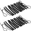 QWORK Confezione da 2 barre elastiche elastiche nere da 3 m, attrezzatura per allenamento per salto alto, barra pieghevole per ginnastica, corda elastica e schiuma, per principianti, salto in alto,