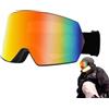 Generico Maschere da sci per uomo donna,maschere da snowboard Lente a doppio strato | Occhiali da sci/snowboard Per uomo, donna, adulto, gioventù, outdoor, fredd