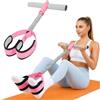 Row&Keep Fascia di resistenza con manici, per allenare gli addominali, per la casa, multifunzione, a pedale, con maniglia, per donne e uomini, strumento sportivo per la casa, per fitness e yoga
