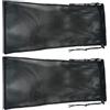 YARNOW 2 Pezzi Sacca a Rete Coulisse per Snorkeling, Nero, Nylon | Struttura a Rete, Interno Capiente, Scarico Dell'acqua e Sabbia, per Maschere e Attrezzatura