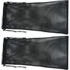Hemobllo Borsa a Rete Coulisse Nero Nylon, 2 Pezzi per Snorkeling, Spaziosa | Struttura a Rete, Asciugatura Rapida e Ventilazione, Leggera da Riporre, per Scarpe D'acqua e Attrezzatura