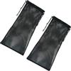 LIFKOME 2 Pezzi Sacca a Rete Coulisse, Nylon Nero Traspirante | Interno Capiente, Drenaggio Rapido e Lavaggio Semplice, per Asciugatura a Bordo Piscina e Spiaggia