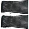 POPETPOP Nylon Borsa a Rete Coulisse Nero, per Snorkeling 2 Pezzi, Spaziosa | Struttura a Rete, Lavabile Risciacquo, per Attrezzatura e Scarpe da Acqua, Uso Piscina