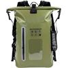Gdfnmogo Zaino impermeabile da 25 litri, scomparti 30 x 15,5 x 46 cm, Verde militare | Struttura in PVC resistente, resistente all'acqua, per un design robusto, resiste agli ambienti difficili, di lunga durata