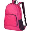brooksnaji Zaino pieghevole, Zaino pieghevole Borsa a tracolla Borsa a mano Confezione | Zaino da viaggio leggero impermeabile Campeggio Casual All'aperto Uomo Donna Rosa caldo