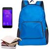 Zqkimzi Zaino pieghevole, zaino pieghevole leggero Borsa da viaggio casual per | Zaino pieghevole resistente all'acqua per viaggi campeggio escursionismo sport all'aria aperta att Blu