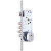 TESA R100B566C Serratura di sicurezza monopunto, entrata 50 mm, finitura cromata, catenacci da 14 mm