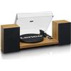Lenco LS-500OK Giradischi a Cinghia con 2 Diffusori Separati Bluetooth 2x30 W Testina MM Audio Technica colore Legno