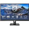 Philips 279P1 Monitor 27'' IPS 4K UHD 3840x2160 60Hz 4ms USB-C Docking Hub RJ45 HDR colore Nero