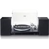 Lenco LS-500 Giradischi Hi-Fi Bluetooth con Altoparlanti Esterni 2x30W RMS Trasmissione a Cinghia Mobile MDF colore Nero