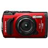 OM SYSTEM V110030RU000 Tough TG-7 Fotocamera Compatta Rugged 12MP f-2.0 Zoom 4x Video 4K Impermeabile 15m GPS Wi-Fi colore Rosso