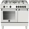 La Germania AMN9P5GBV24 Cucina a gas 90x60 cm 5 fuochi Forno a gas ventilato 50 L Grill elettrico Classe A+ colore Bianco