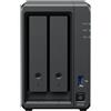 Synology DP320 DP320 NAS Desktop con Processore AMD R1600 8 GB RAM 16 TB su 2 HDD SATA Supporto RAID 2 Porte LAN USB 3.2 colore Nero
