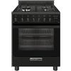 Glem Gas SE SA66TBK Specialista Cucina a Gas Forno Elettrico Ventilato 4 Zone Cottura 67 L 7 Funzioni (85x60x60 cm) colore Nero