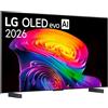 LG OLED42C65LA.API Serie C6 TV OLED 4K Smart con Processore α11 Gen3 VRR 165Hz G-Sync colore Nero
