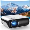 LTPRTZ Mini proiettore intelligente - Home cinema - Per guardare film - Integrato con Google TV - Risoluzione Full HD 1080P - Argento
