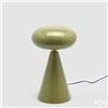 Enzo De Gasperi, EDG EDG ENZO DE GASPERI LAMPADA DA TAVOLO GLOSSY FUNGO H.40 D.26 IP20 C6 OLIVE