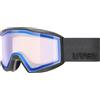 Uvex - Maschera da sci fotocromatica - Blast Vario Black Mirror Blue (S1-S3) - Nero