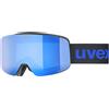 Uvex - Maschera da sci/snowboard - PWDR FM Black Mirror Blue (S3) - Nero