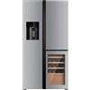 GRF Frigorifero americano GRF T91831WIN2XG, Sistema Multi Flow: Sì; raffreddamento frigorifero: No Frost; congelatore: Frost, Capacità netta totale 529 l, Rumorosità: 38 dB(A), Dispenser acqua, ghiaccio, Dimensioni: L 91,1 cm A 183 P 70,6 cm, Metal …