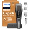 PHILIPS Tagliacapelli PHILIPS HC7721/15, 3x pettini distanziatori distanziatori, 28 livelli di taglio, Lama in acciaio, Batteria, autonomia 120 min