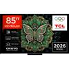 TCL Smart TV 85 Pollici 4K Ultra HD Display QD-Mini LED Sistema Google TV Dolby Vision & Atmos Classe D colore Nero - 85C6K PRO