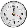 Generic Inserto per movimento al quarzo da 65 mm con numeri arabi, parti di ricambio fai da te per la riparazione di orologi da parete, finiture dorate per quadrante, accessori decorativi da giardino (argento