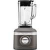 KitchenAid Artisan - Frullatore con brocca in vetro da 1,4 l, compatto ad alte prestazioni da 1200 W, per tagliare, tritare e grattugiare, frullatore per frullati, grigio imperiale