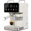 Girmi MC71W Macchina Caffè Espresso, Montalatte automatico, Incanto | Pronta in 30 secondi, display digitale touch screen, 20 Bar, smontabile, serbatoio da 1,5 litri