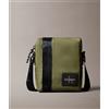 Calvin Klein Borsa da reporter con patch monologo Olive Night Uomo