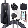 VEVOR Caricabatterie per Veicoli Elettrici Portatile Corrente Max. 16A Monofase Tipo 2 Lunghezza Cavo 8,6m, Caricabatterie EV Portatile Impermeabilità IP66 Controllo APP Potenza Massima 3,68 kW 230V