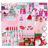QUIYUM Calendario Avvento Beauty 2026, 24 Giorni Skincare Viso & Corpo | Cofanetto regalo, set skincare all'anguria, routine completa, spa a casa, regalo di Natale per ragazze e adolescenti