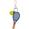 DuDu Portachiavi Racchetta da Tennis in Pelle con Moschettone - Charm Portachiavi Sportivo Tennis per Chiavi, Borsa o Zaino