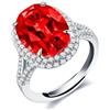 Uloveido creati blu zaffiro zirconia cubica fedi nuziali per le donne, formato aperto, gioielli dichiarazione di fidanzamento Y664