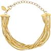 Breil, Bracciale Donna in Acciaio Lucido, Multi-Chain Effetto Snake | Collezione Falling Star, Multi-Chain, Chiusura Regolabile, Idea Regalo Donna