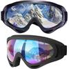 ZHYUAN 2 pezzi Occhiali da Moto, Occhiali da Sci, Occhiali da snowboard da uomo | Occhiali sportivi,Occhiali da esterno,Occhiali da Snowboard,Occhiali da casco,Occhiali sportivi antivento