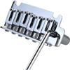 OVSAL Ponte per chitarra elettrica da 10,5 mm, ponte tremolo a 2 punti, con selle in lega di zinco, piastra in acciaio, compatibile con Stratocaster Start 6 corde per chitarra elettrica (cromo lucido)
