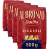 Barilla Pasta Al Bronzo Riccioli 100% Grano Italiano, Pasta Trafilata Al Bronzo con microincisioni, Formato Grande e Corposo, Ruvidità intensa, Eccellente tenuta del sugo, 500 g (Confezione da 4)