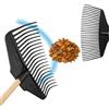 Crisalide® - Rastrello da Giardino in Plastica Resistente | Testa Larga 50 cm con Denti Flessibili | Ideale per Foglie, Erba e Paglia | Manico Non Incluso